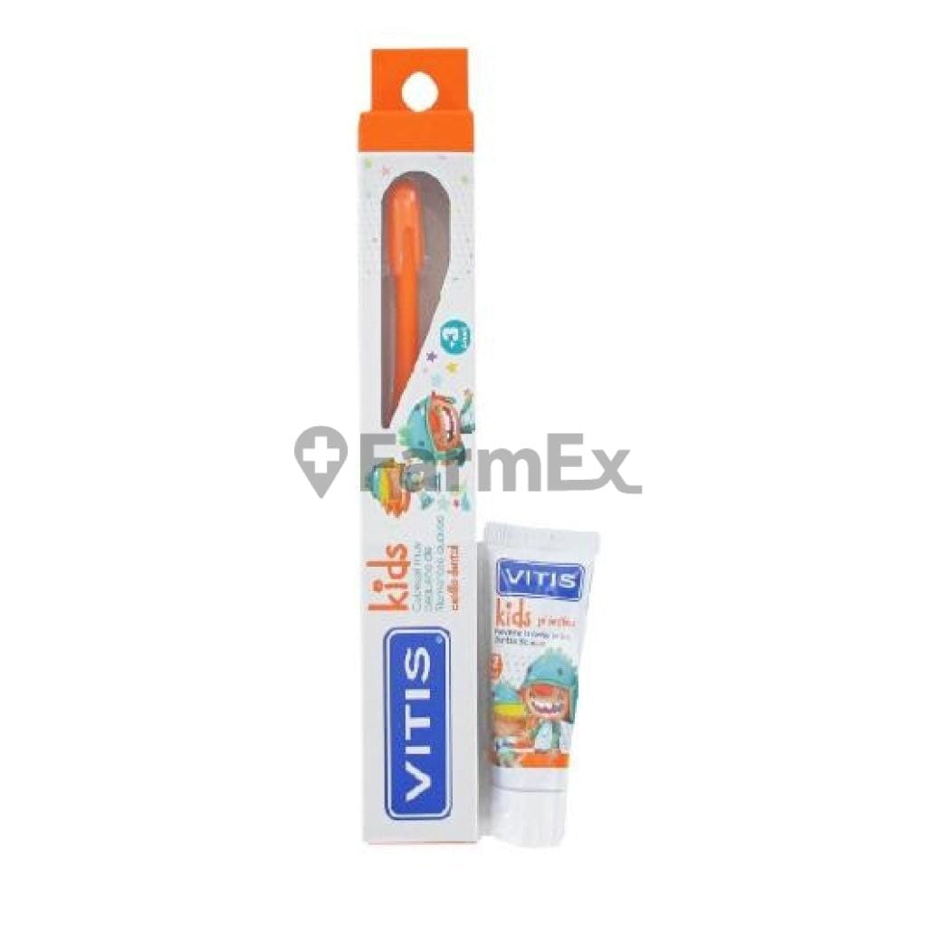 Cepillo Dental + Gel 8 ml Kids (Vitis) Farmex-BanMedica-Persistente